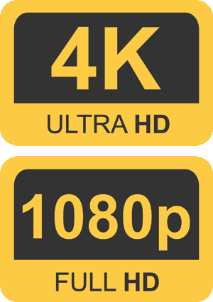 Logo resolution numerisation super8 4k ultra hd